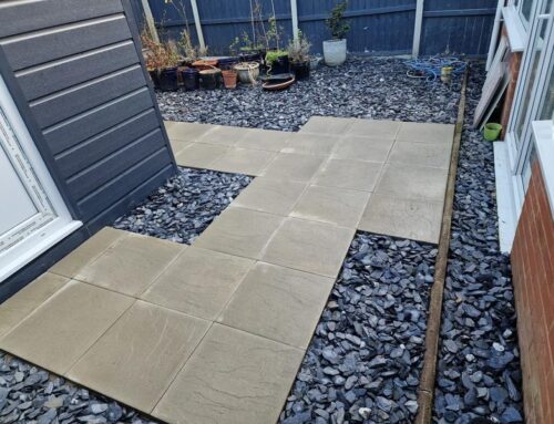 Rear Garden Project | Indian Sandstone with Stone Chippings